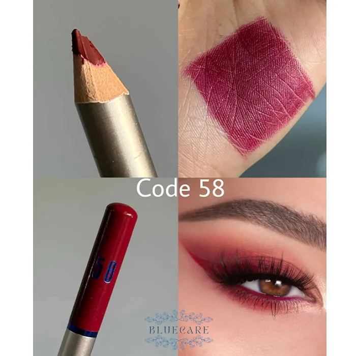 مداد چوبی لب و چشم بارین رنگ زرشکی کد 58
